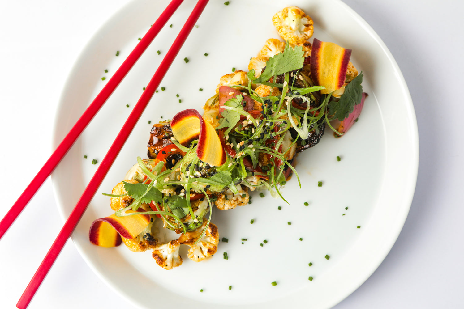 FOOD GARNISHED WITH SEA VEGETABLES