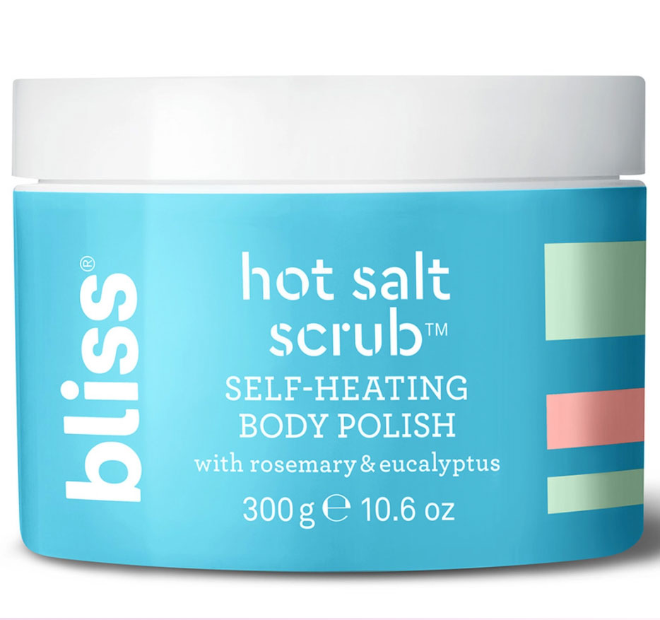 bliss Health product made of Seaweed, hot salt scrub eucalyptus